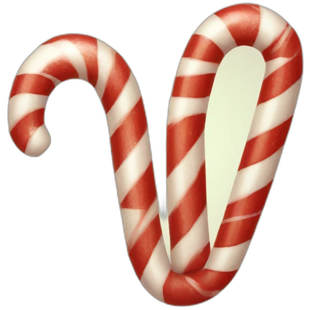 christmas candy cane decorated emoji