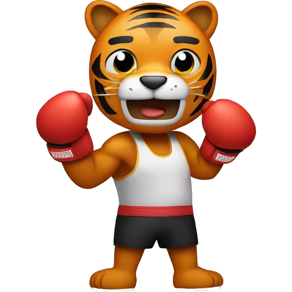 boxing Training  Tiger  emoji