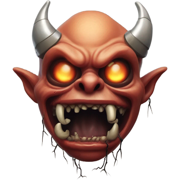 Creepy organ demon emoji