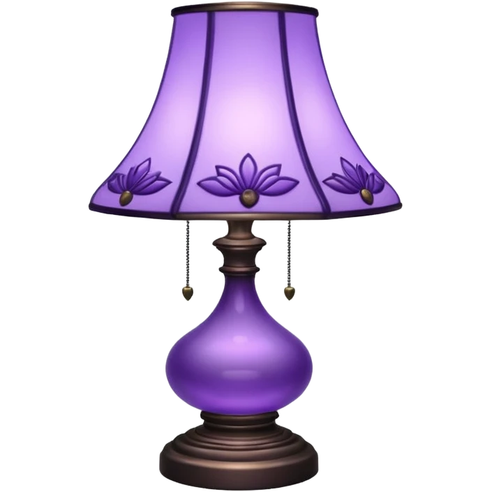 Lavender aesthetic decoration lamp emoji