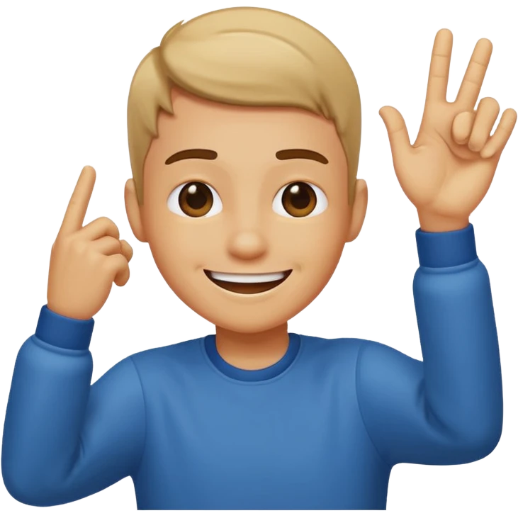 Person dabbing emoji