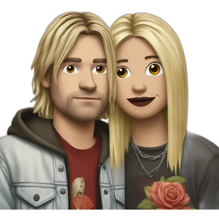 queen and kurt cobain emoji