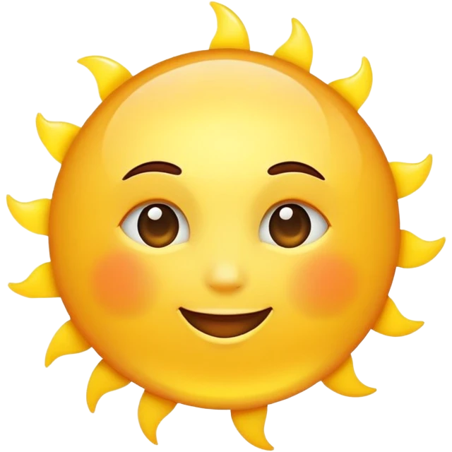 bright sun emoji