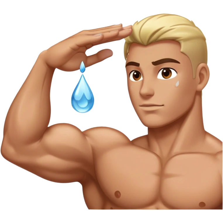 muscle water in the arms emoji
