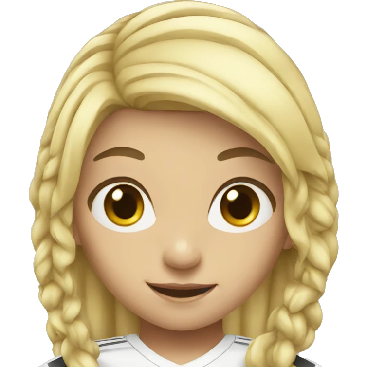 blond soccer girl emoji