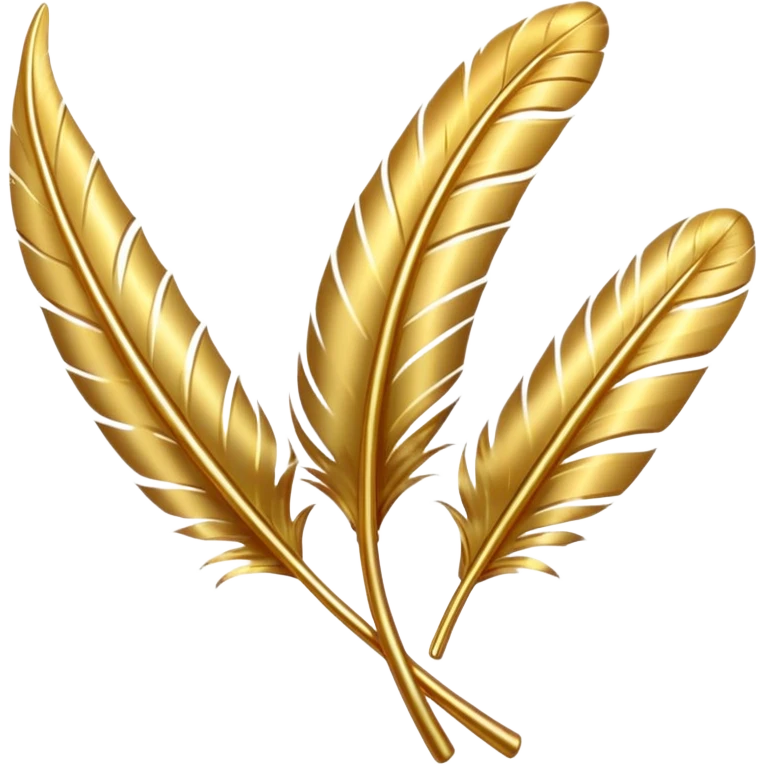 GOLD FEATHER emoji