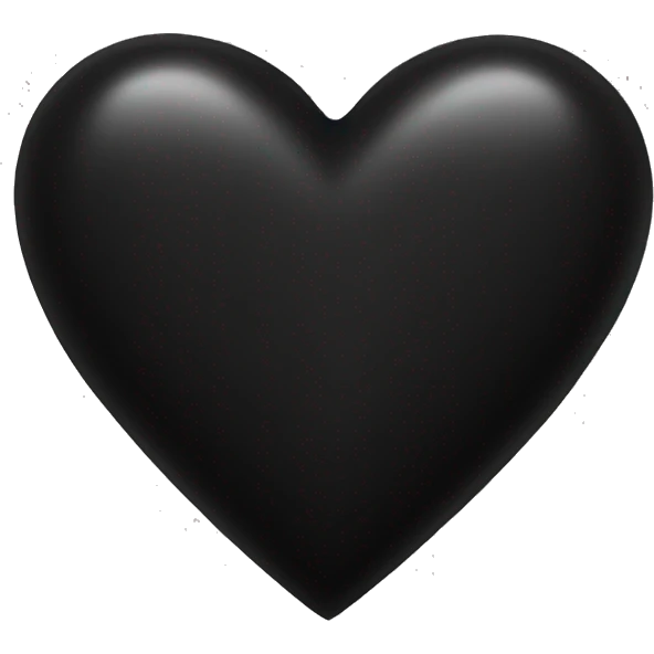 Black heart emoji