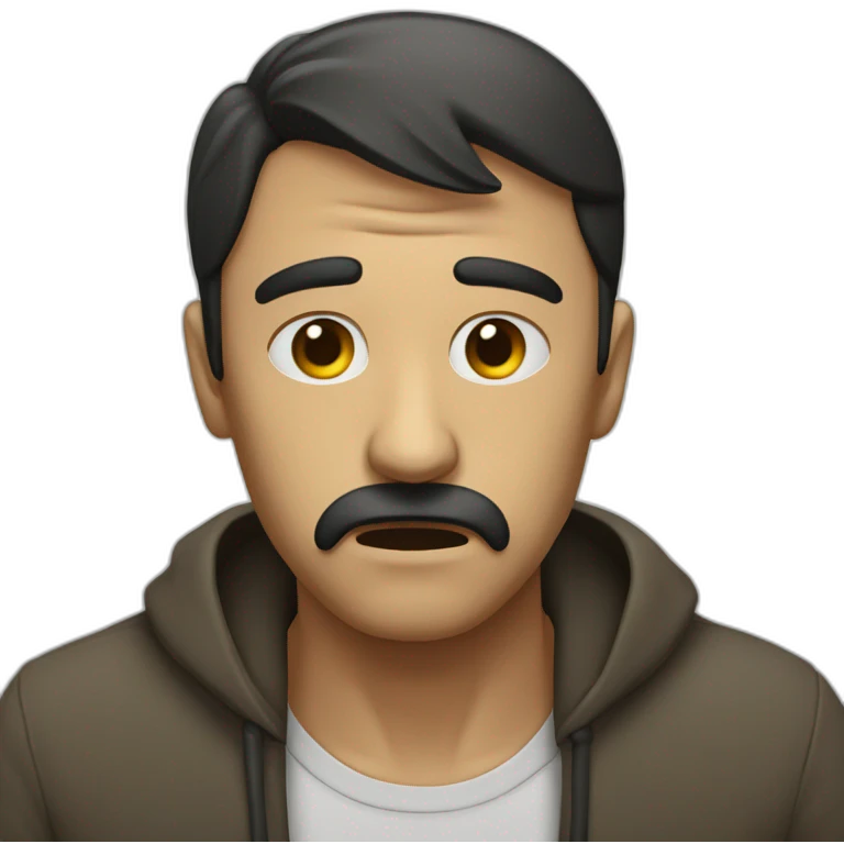 hombre triste llorando emoji