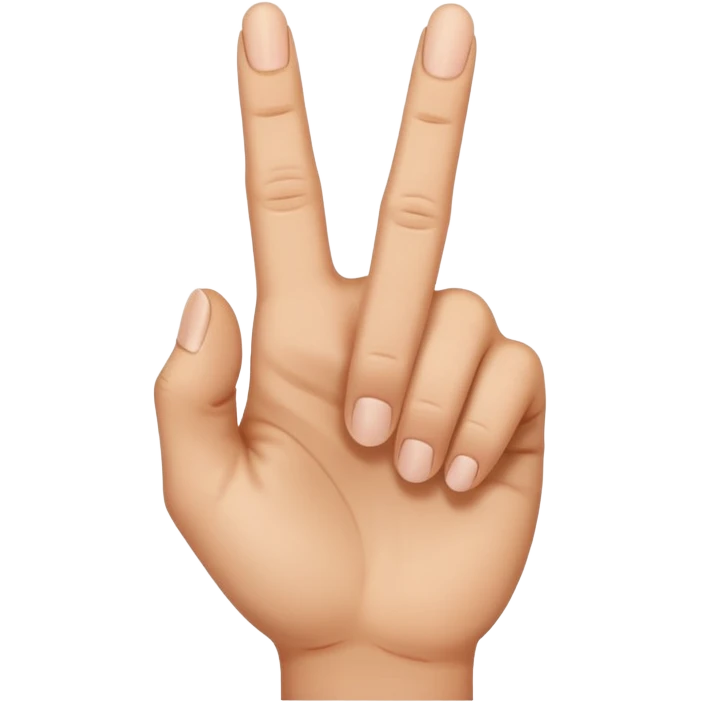 A open hand with middle finger down emoji