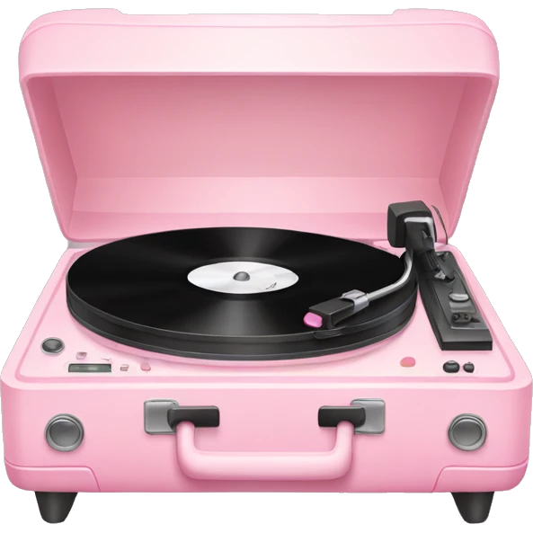 Light pink record player emoji