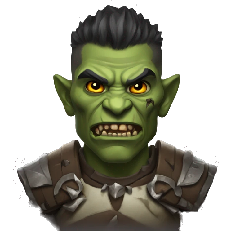diablo orc male with skull  emoji