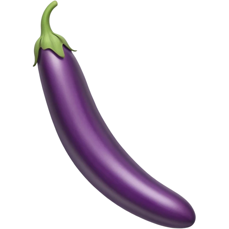 very long and thin straight eggplant emoji