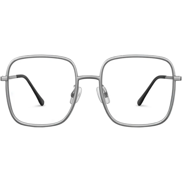 thin square glasses  emoji