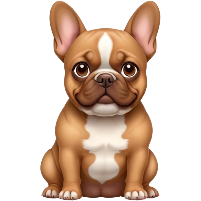 Bulldog francés Brown emoji