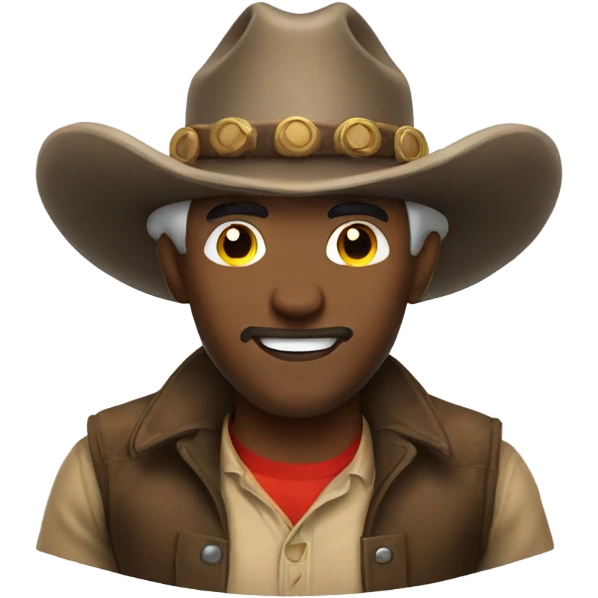 Mushroom cowboy emoji
