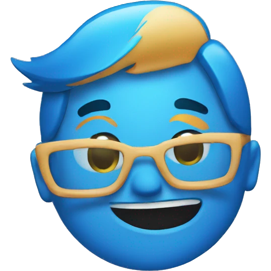 certified emoji blue emoji