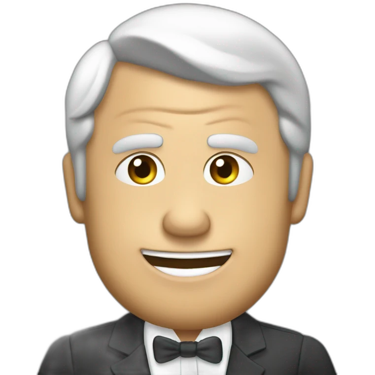 Macron qui boit de la bier emoji