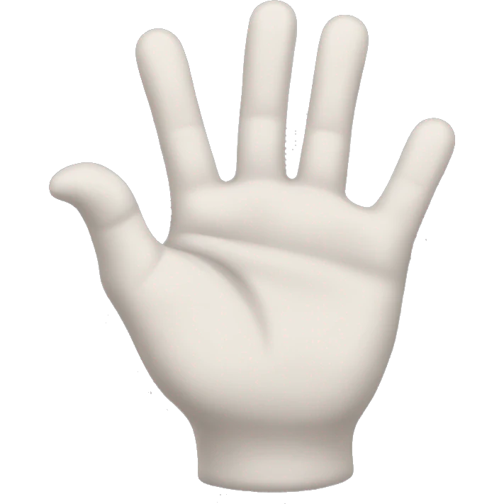 Emoji with a hand that looks like it says wait emoji