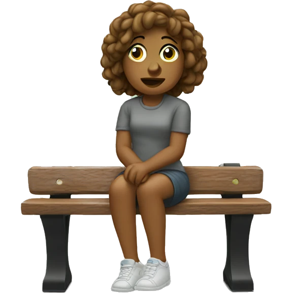 molly on a bench emoji