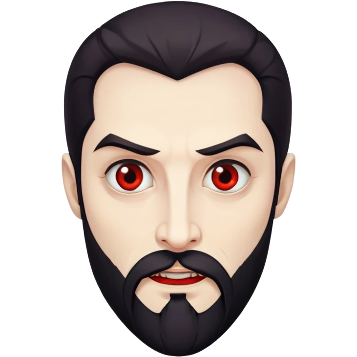 A Beard look Dracula  emoji