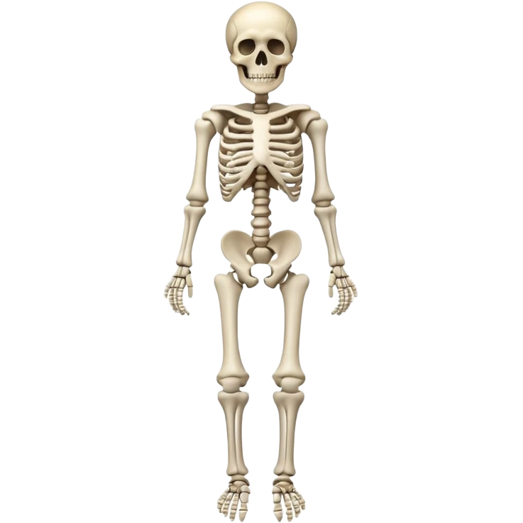 Create a full body human skeleton emoji emoji