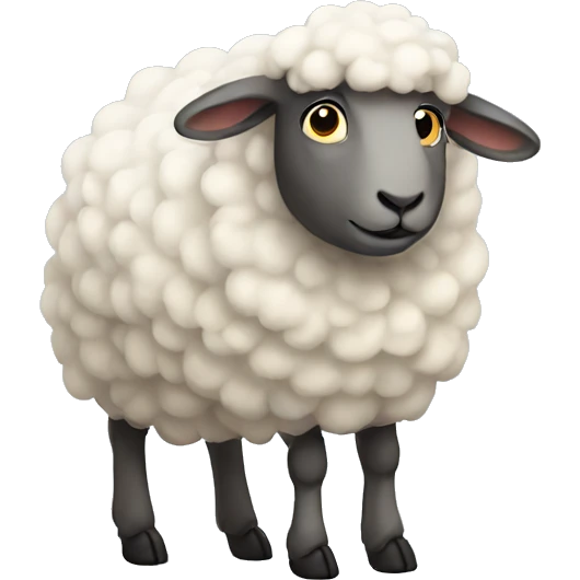 Sheep greeting emoji