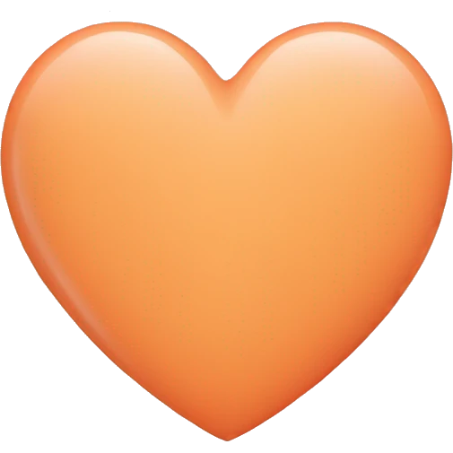 Pastel Orange Heart  emoji