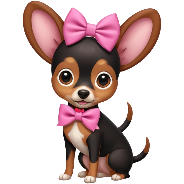 Cute Pincher dog cute theme emoji
