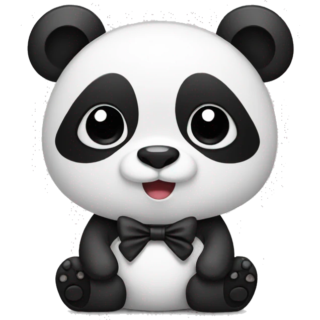 Panda with bow  emoji
