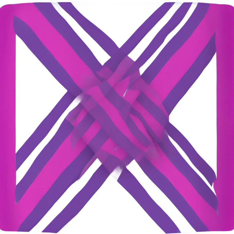 A flag with three wide stripes. The first one fuschia, the second one purple and the last one blue emoji
