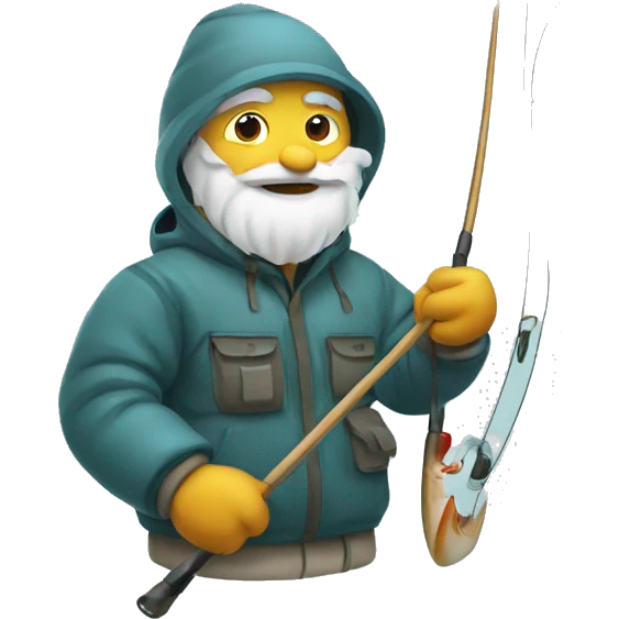winter fishing emoji