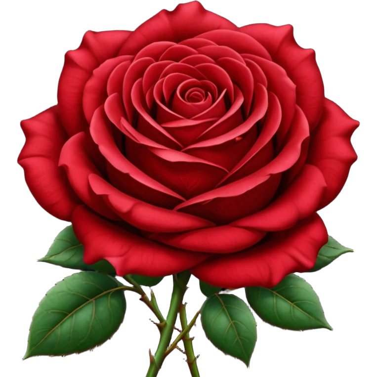 Dark red rose emoji