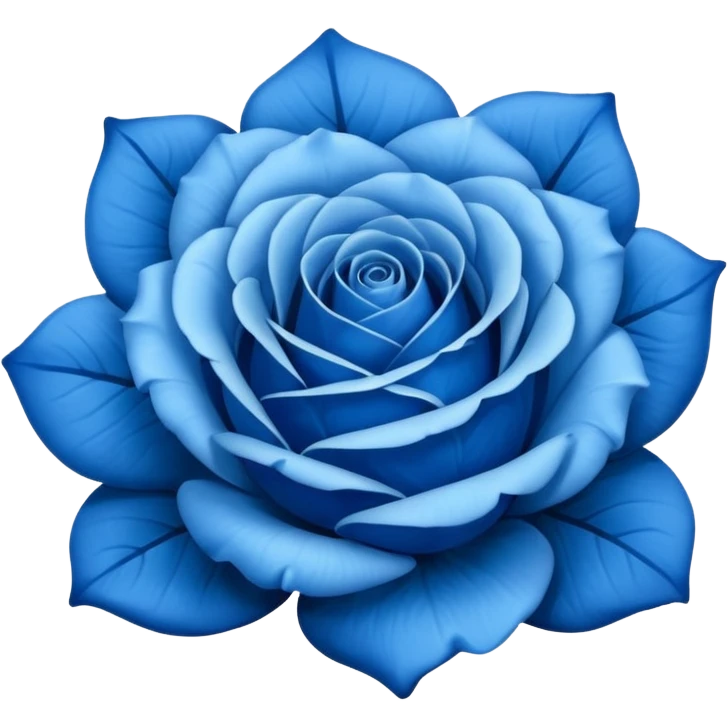 A blue rose emoji