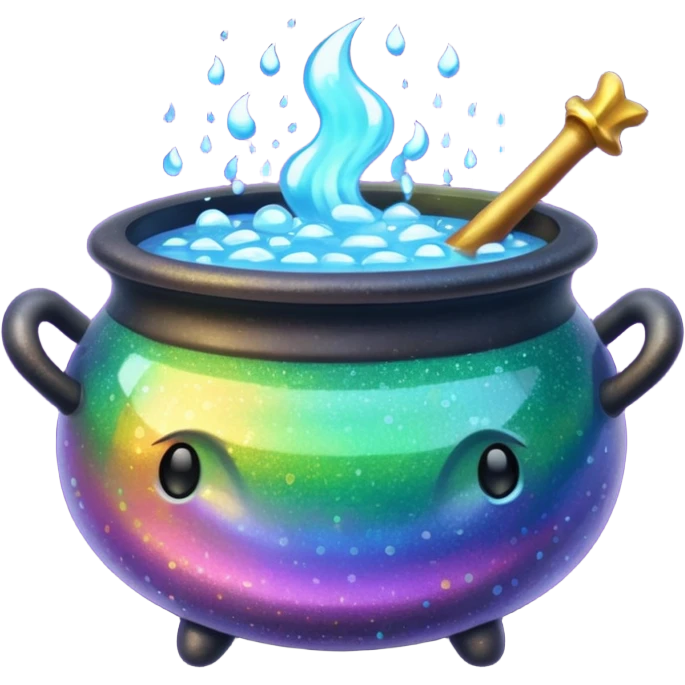 glitter cauldron emoji