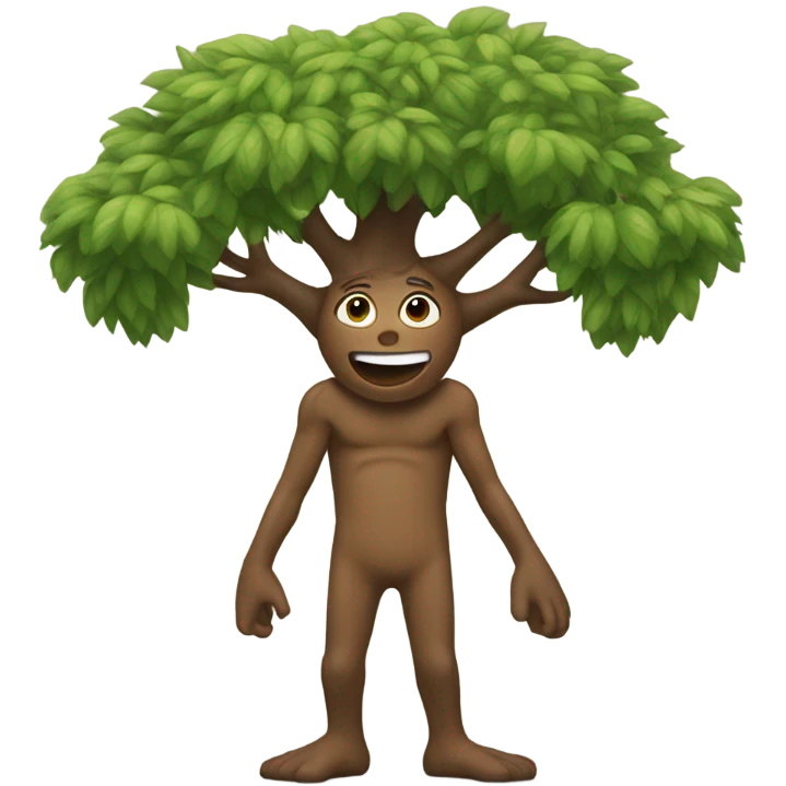 Personified tree emoji