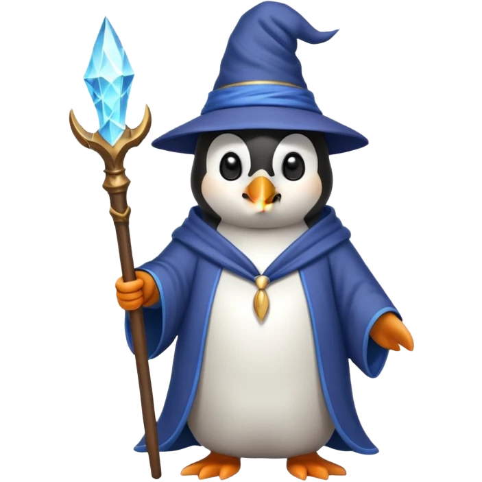 Penguin Wizard emoji