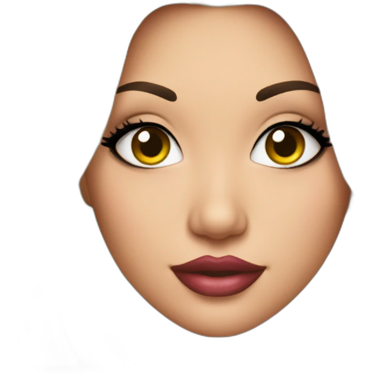 curvy bimbo with makeup on emoji