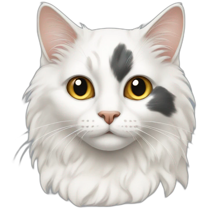White calico cat emoji