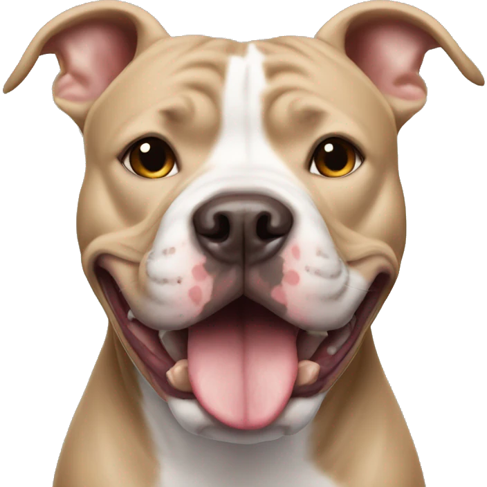 Pitbull with underbite  emoji