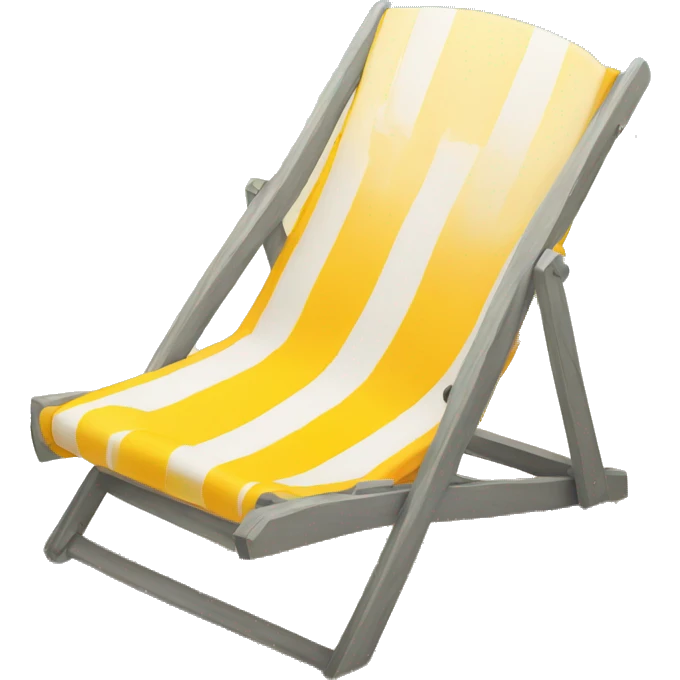 beach chair facing the water  emoji