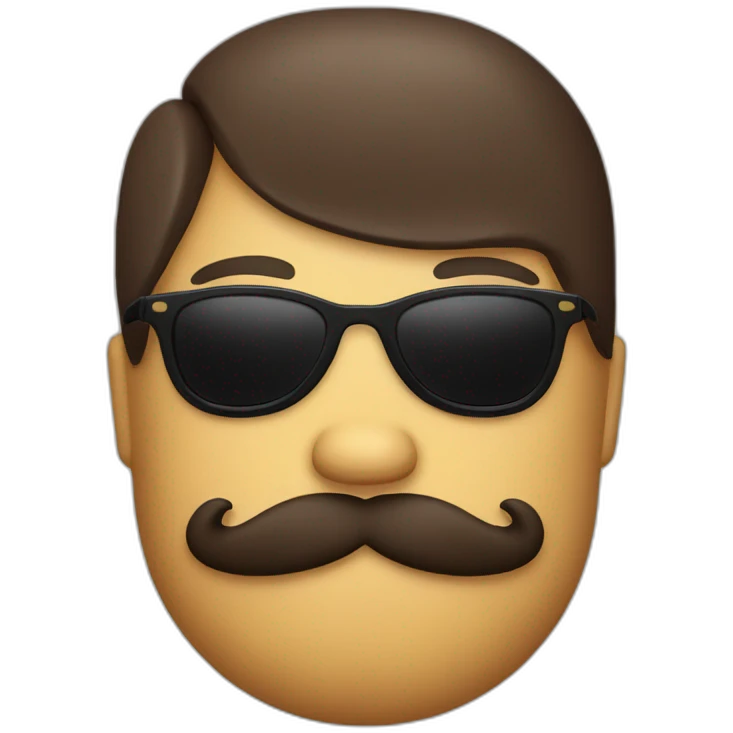A burrito who wears sunglasses and has a handlebar moustache emoji