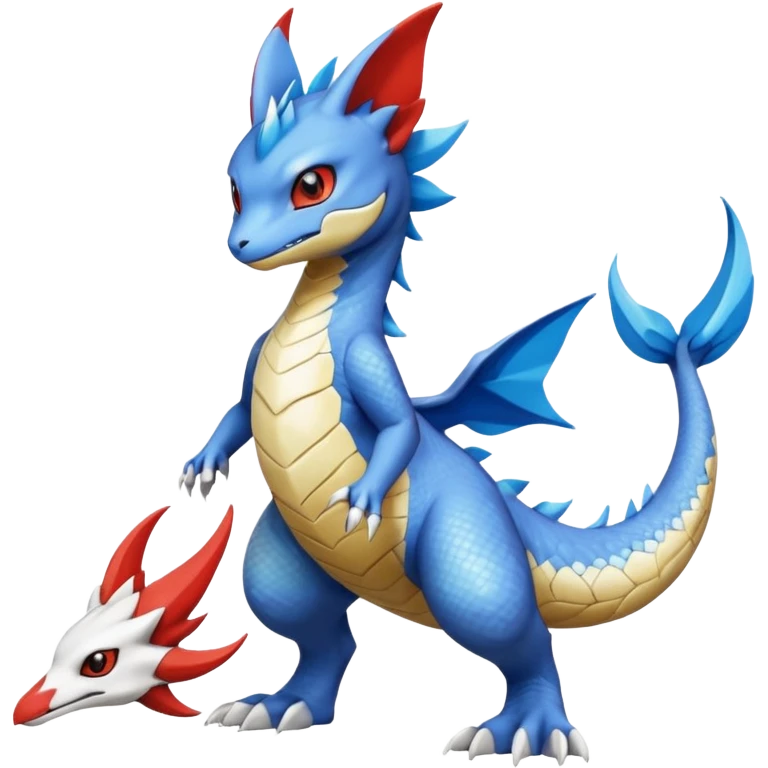 Gabite-Veemon-Digimon-Latias-Peppercat-Pokémon-Flamedramon-fusion-animal-hybrid-creature, Full body  emoji