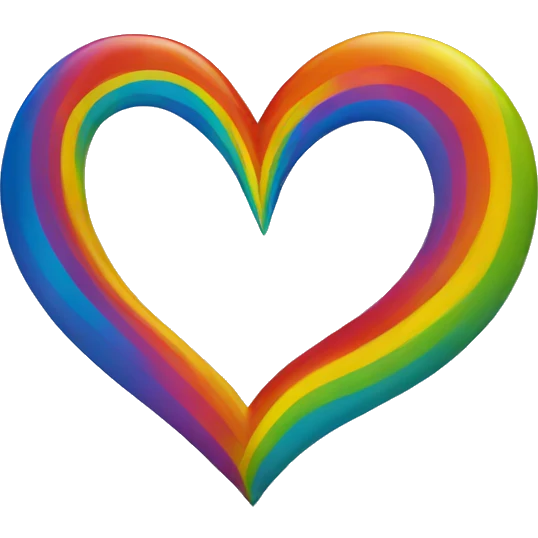 Rainbow heart  emoji