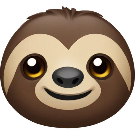 brown sloth  emoji