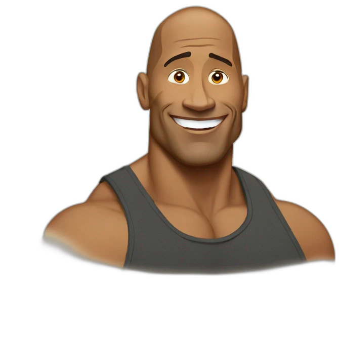 Dwayne Johnson emoji