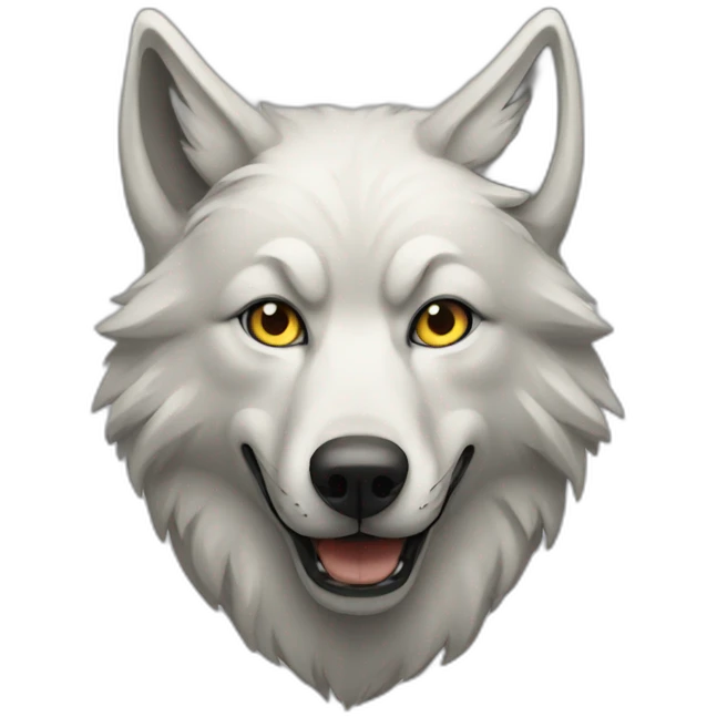 Blind wolf emoji
