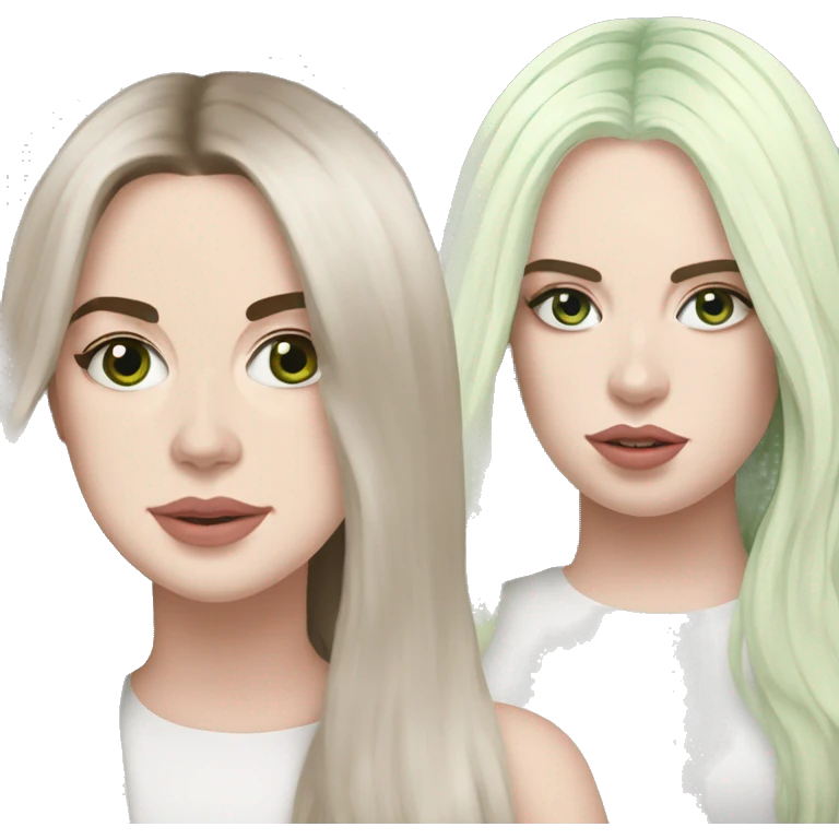 Lana del rey and Billie Eilish  emoji