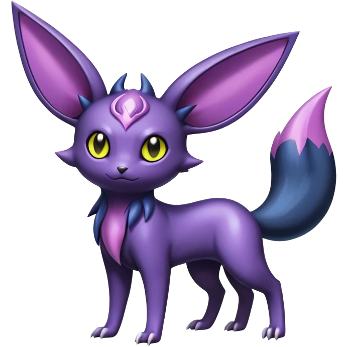 Shiny Dark Noibat-Espeon-Umbreon-Nidorino-fusion-hybrid full body emoji