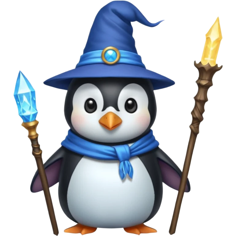 Penguin Wizard emoji