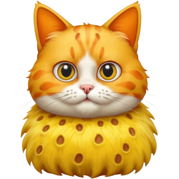 Cat wearing SpongeBob t shirt emoji